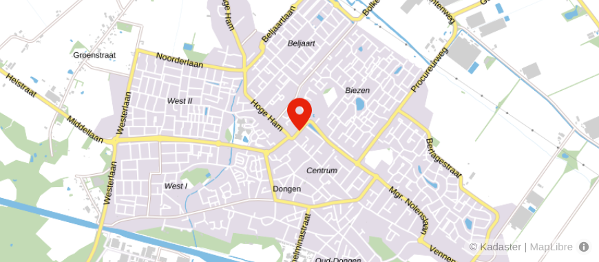 Locatie van Kanters Garantiemakelaars