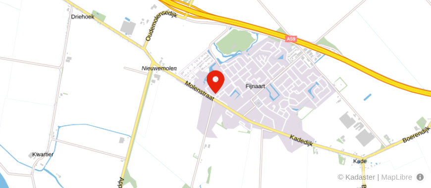 Locatie van Assurantie- en Adviesbureau B.G. Hanssen