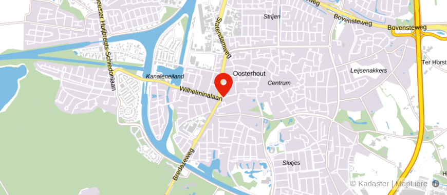 Locatie van De Hypotheker Oosterhout