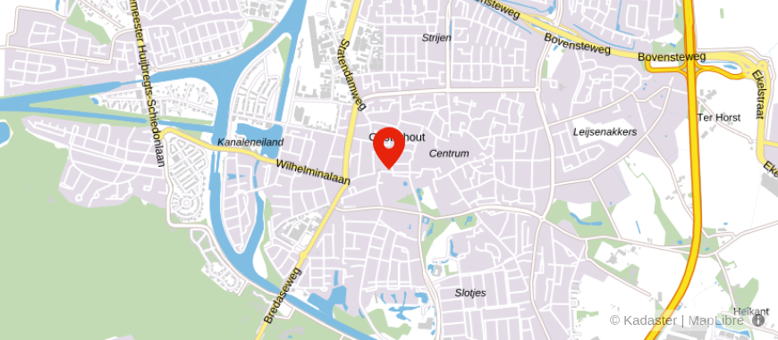 Locatie van Hypotheek Visie Oosterhout