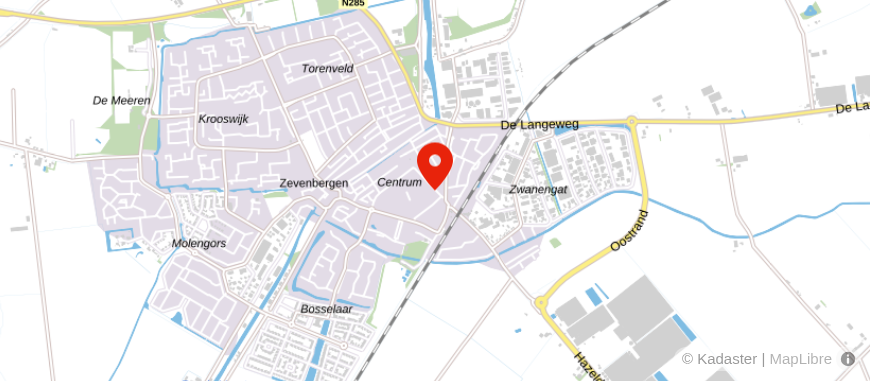 Locatie van BlueMoon Financial Life- & Vermogensplanning