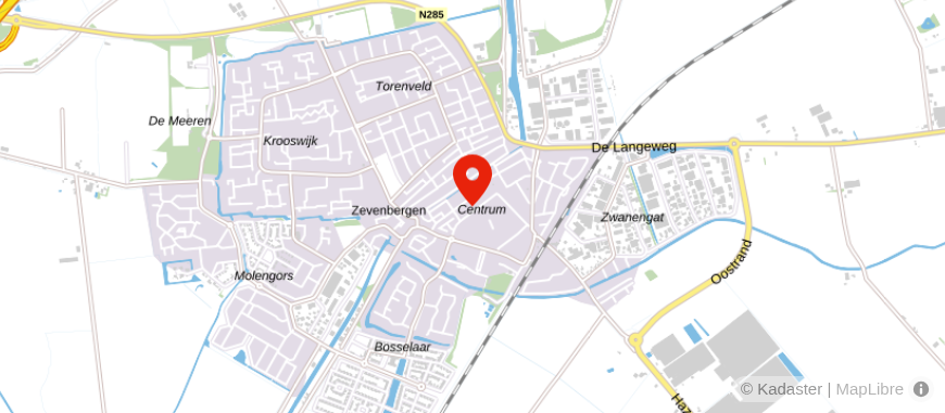 Locatie van WoonSchuijt Makelaardij