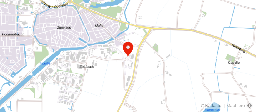 Locatie van Schipper Zierikzee