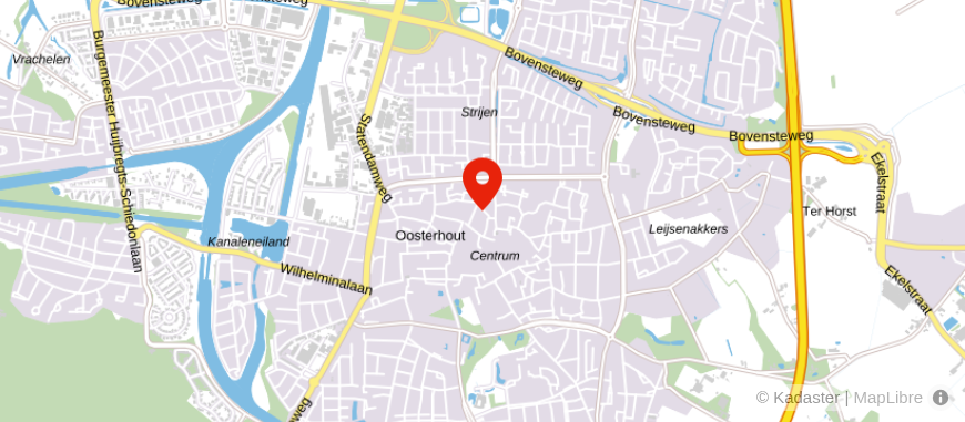 Locatie van Q financieel Oosterhout