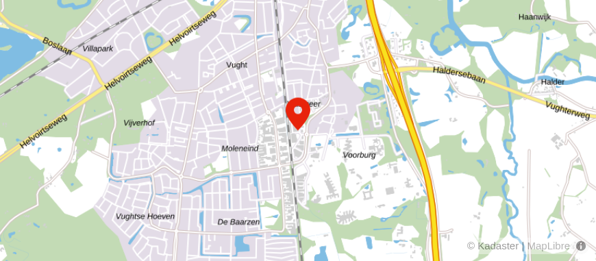 Locatie van Van Braak Accountants Vught