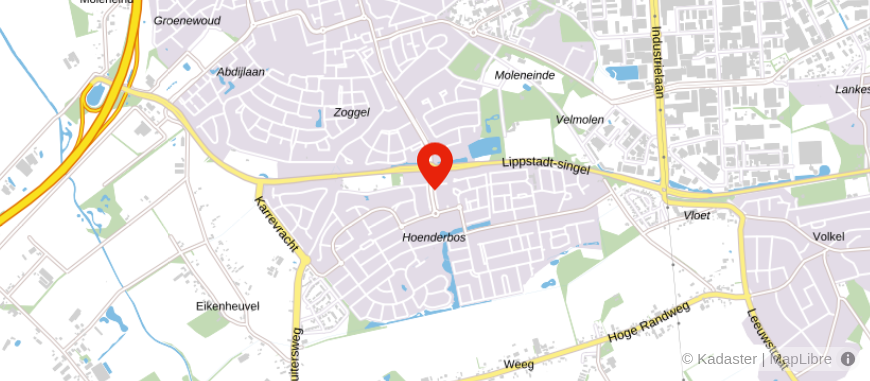 Locatie van aaff Uden
