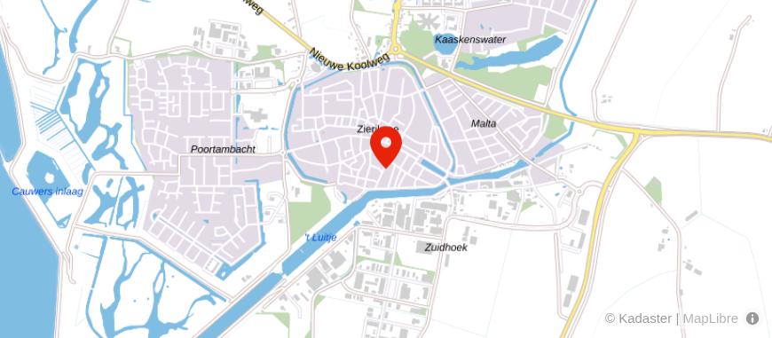 Locatie van Kuub Makelaars - Zierikzee