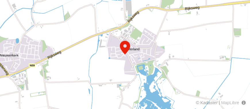 Locatie van Ten Donkelaar Adm. & Advies Schouwen-Duiveland