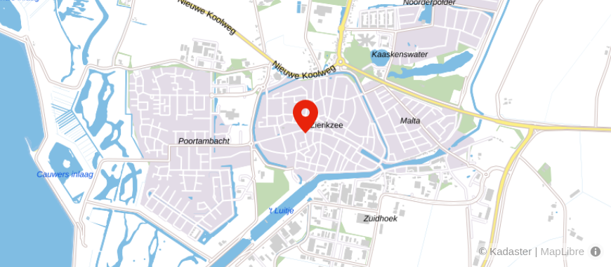 Locatie van Zuiver Financieel Zierikzee