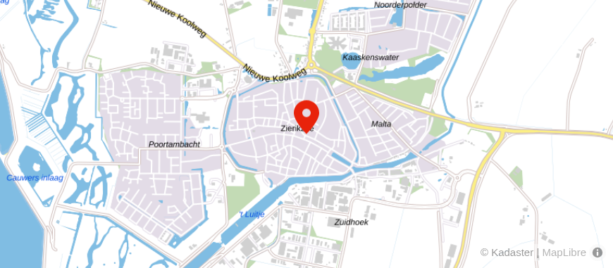 Locatie van De Hypotheekshop Zierikzee