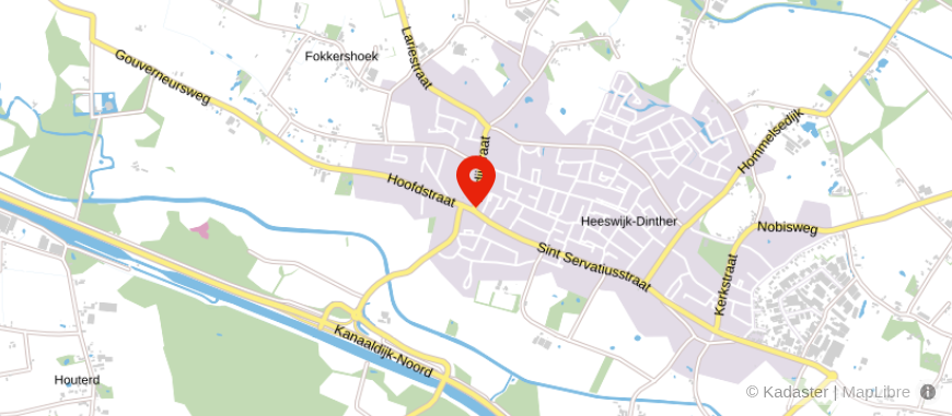 Locatie van Pittens Assurantiën-Hypotheken