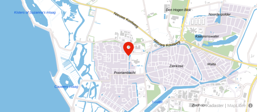 Locatie van WEA Zuid-West