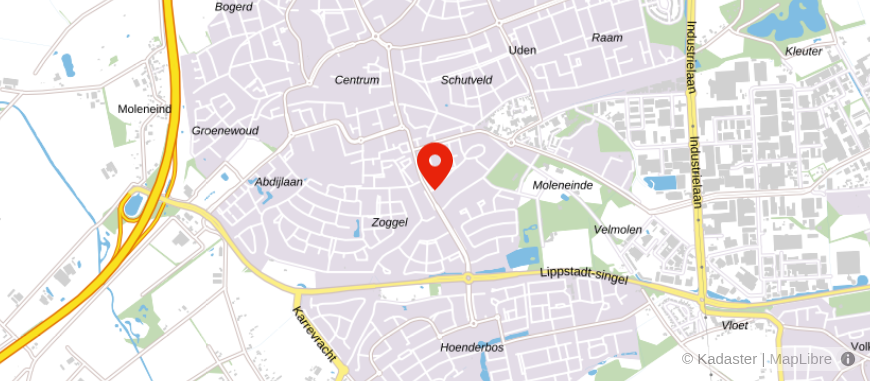 Locatie van Veldsink - De Bruin