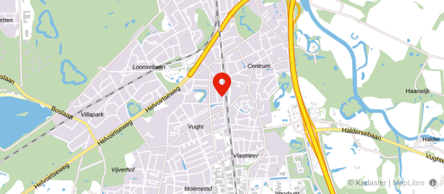 Locatie van HypotheekXperts Vught