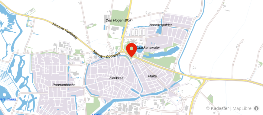 Locatie van Moore DRV - Zierikzee
