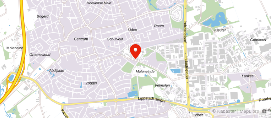 Locatie van Hypotheek Visie Uden
