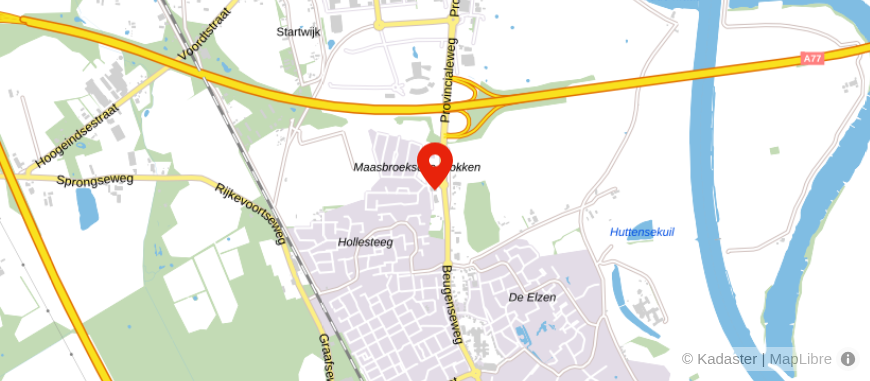 Locatie van aaff Boxmeer