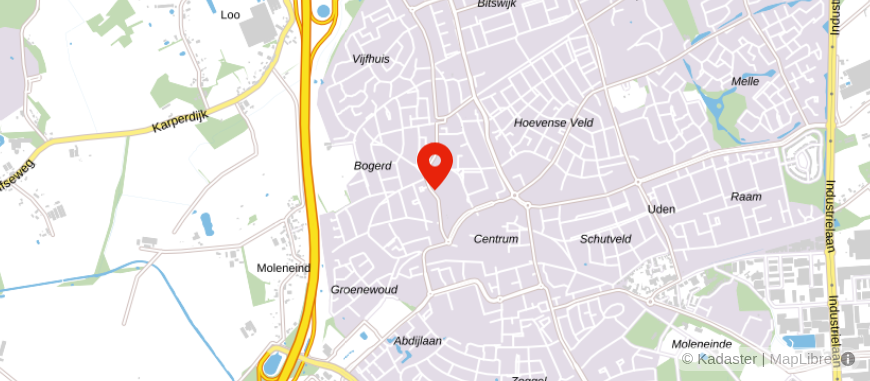 Locatie van De Hypotheekshop Uden