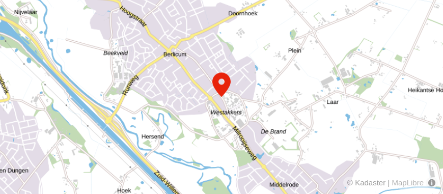 Locatie van Van Roosmalen Belastingadviseurs