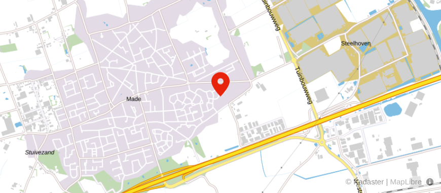 Locatie van Kubus Made