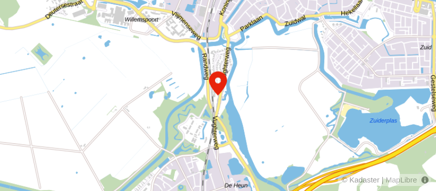 Locatie van Adelaer - Den Bosch
