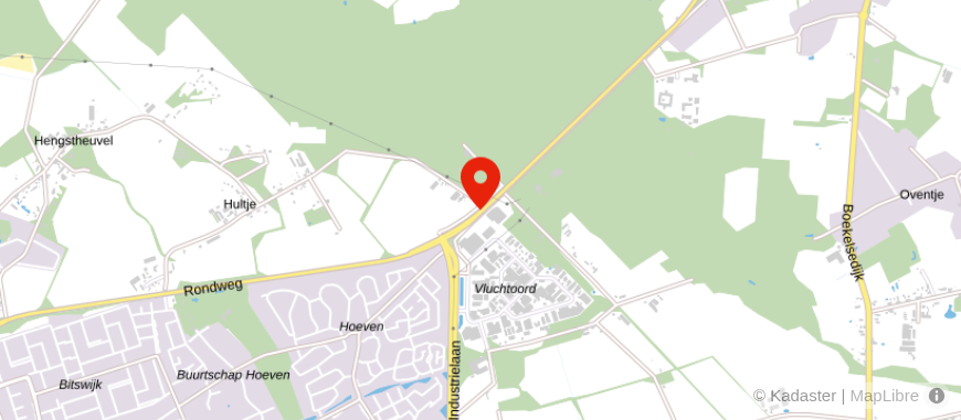 Locatie van Crematorium Uden