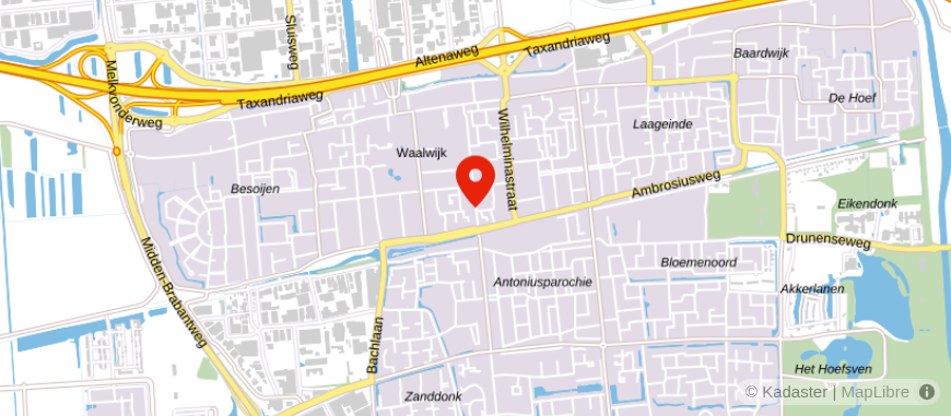 Locatie van Benders Adviesgroep