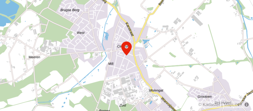 Locatie van Van Lunen - Klomp advies & ASN-Bank Mill
