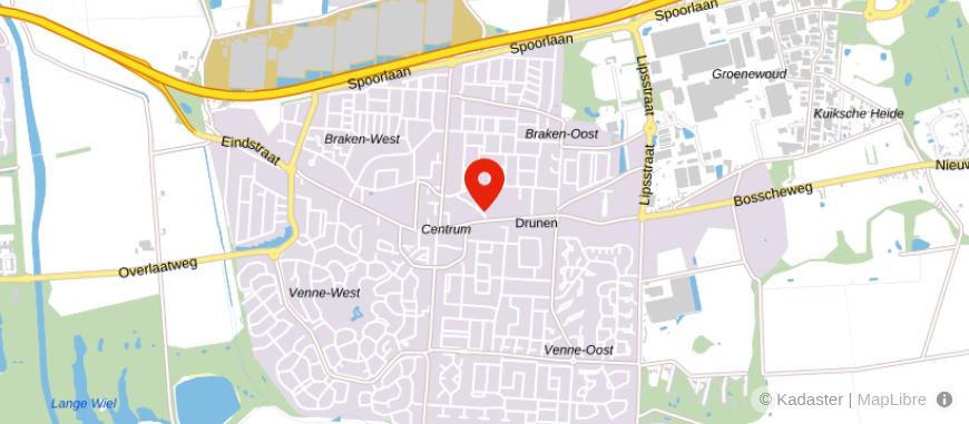 Locatie van Staete Makelaars Drunen
