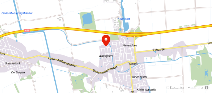 Locatie van Theuns Assurantiën en Hypotheken