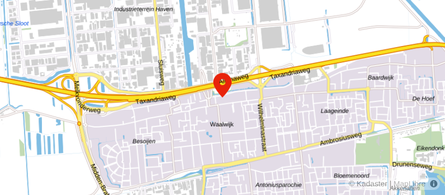 Locatie van Force Finance Waalwijk