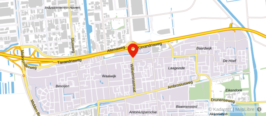 Locatie van Lommers Makelaars Tilburg