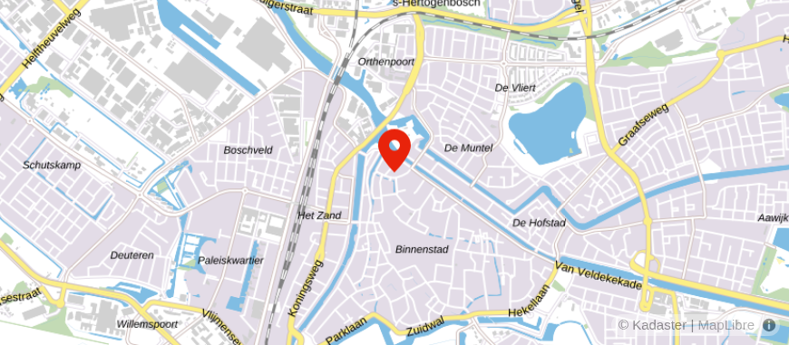 Locatie van De Hypotheekshop Den Bosch Centrum