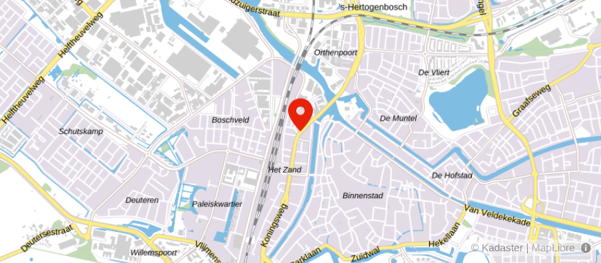 Locatie van SDK Hypotheken 's-Hertogenbosch B.V.
