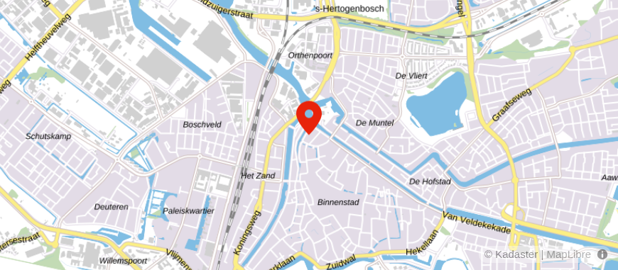 Locatie van ViaJoop Makelaardij Den Bosch