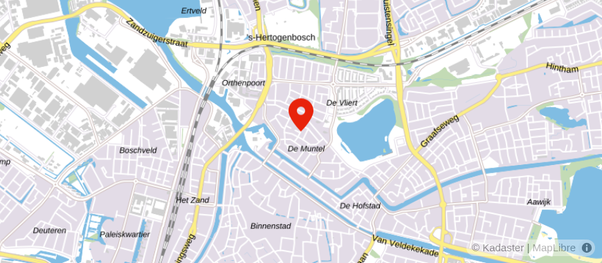 Locatie van A&T Vastgoed 's-Hertogenbosch