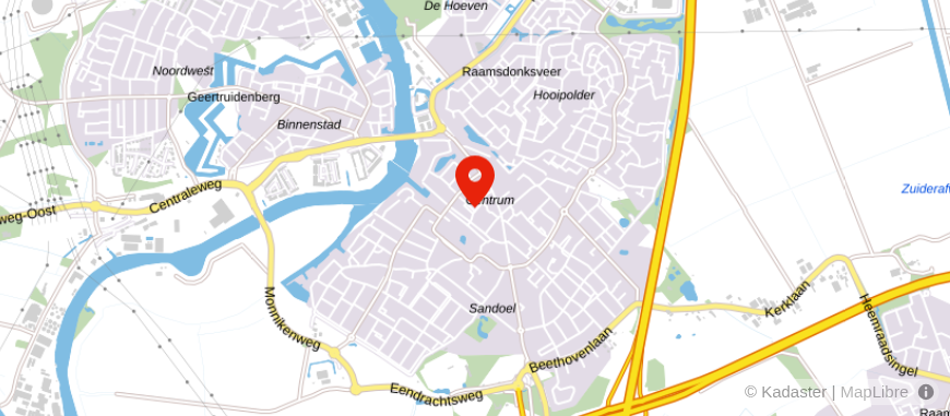 Locatie van Mol & Roubos Makelaardij
