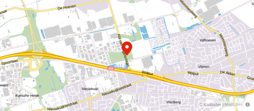 Locatie van DELA crematorium Maaslanden - Nieuwkuijk / Vlijmen