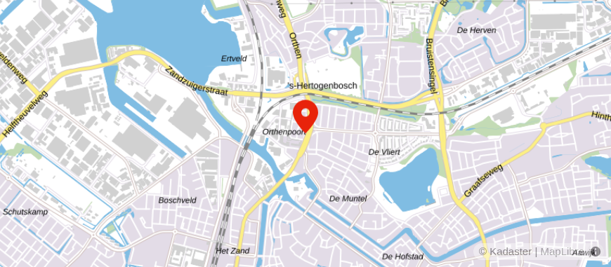 Locatie van Hendriks makelaardij 's-Hertogenbosch