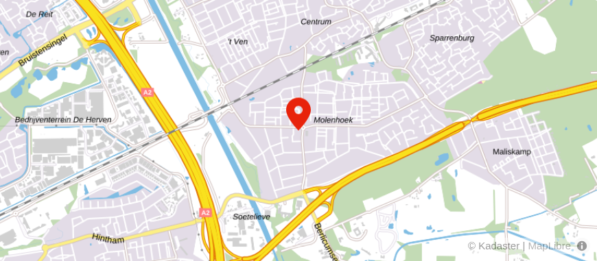 Locatie van Adviesburo van Uden