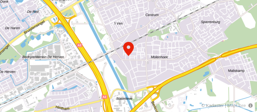 Locatie van Abelen Makelaars en Taxateurs