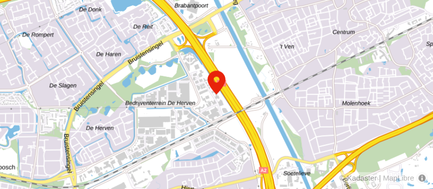 Locatie van aaff Den Bosch