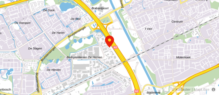 Locatie van Handelsbanken Den Bosch