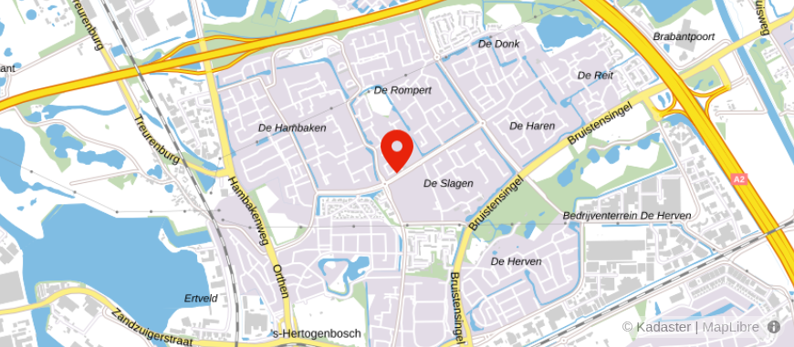 Locatie van Van Bruggen s-Hertogenbosch