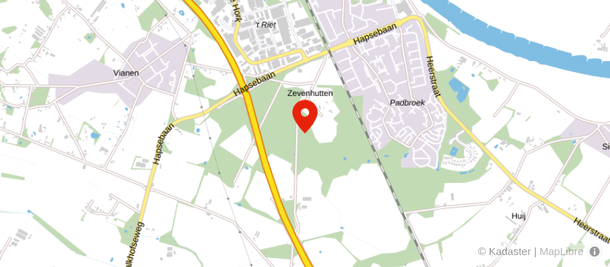 Locatie van Claassen Uitvaartzorg - Cuijk