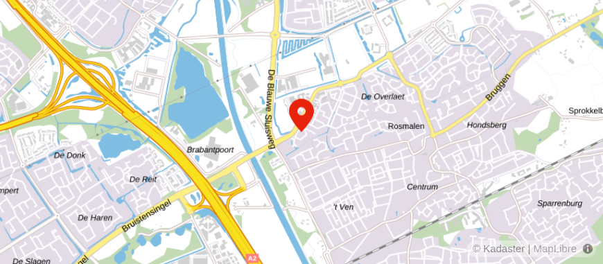 Locatie van Kantoor Kersten Rosmalen