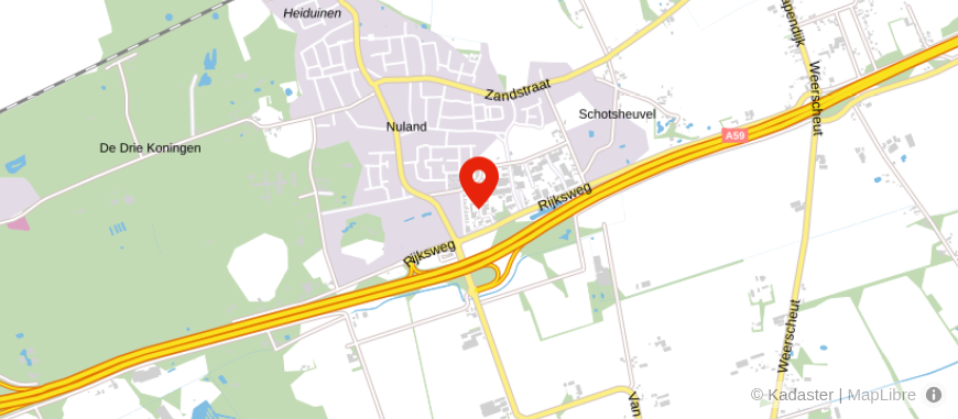 Locatie van Kubus Nuland