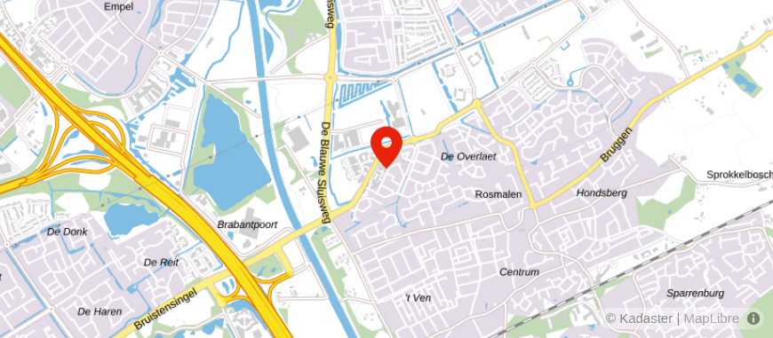 Locatie van Bolk en De Bekker Accountants en Adviseurs
