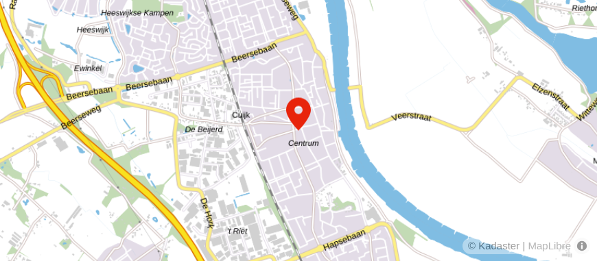 Locatie van Financieel Fit | Cuijk