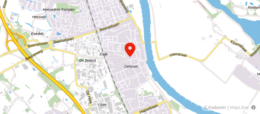 Locatie van De Hypotheker Cuijk